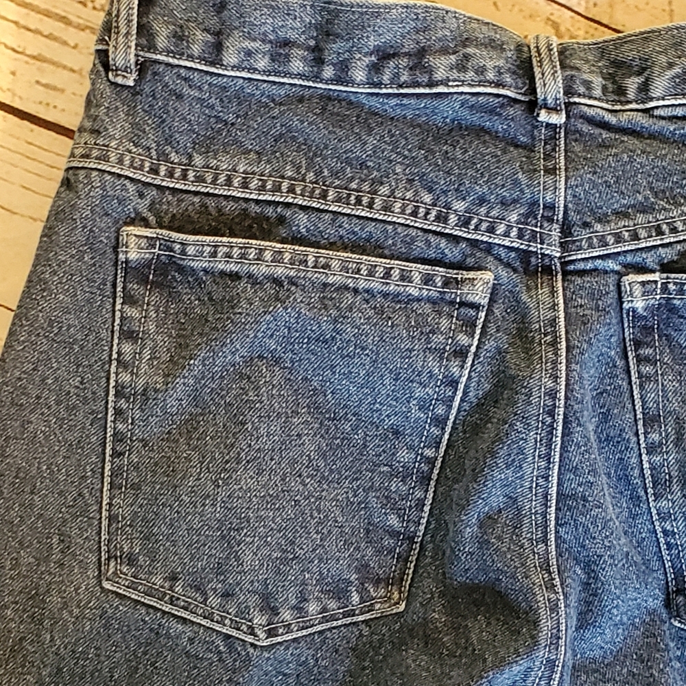 Gotcha Covered high rise dark wash denim mom jeans, tag says 14, fit like a 10 - Picture 5 of 9